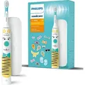 Produktbild: Philips For Kids Design a Pet Edition HX3603/01 Elektrische Zahnbürste, Kind, Schallzahnbürste, Tägliche Pflege, Mehrfarbig, 2 min, 4 x 30 sec, ... - Weiß/Blau