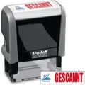 Produktbild: Trodat Stempel Office-Printy, 4912, Textstempel, mit Motiv und Text: Gescannt