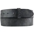 Produktbild: BELTINGER Ledergürtel Wechselgürtel aus weichem Vollrindleder Used-Look 4 cm - Druckknopf-Gü (1-St) schwarz 80 cm (Gesamtlänge 95 cm)