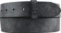 Produktbild: BELTINGER Wechselgürtel aus weichem Vollrindleder Used-Look ohne Schnalle 4 cm | Druckknopf-Gürtel für Damen Herren 40mm | Vintage-Look | Schwarz 80cm