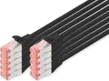 Produktbild: DIGITUS CAT 6 S/FTP Patchkabel, 10 Stück, 5m, schwarz