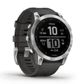 Produktbild: Garmin Fenix 7 Smartwatch mit QuickFit Uhrenarmband 22mm grau/Silber