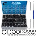 Produktbild: ZDBB 1280 Stück 24 Größe Gummi O-Ring-Sortiment Kit mit Pick und Haken Set für Hochdruckreiniger Wasserhahn Sanitär OD 6mm-28mm