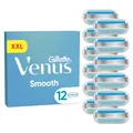 Produktbild: Gillette Venus Smooth Damen Rasierklingen, 12 Ersatzklingen