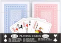 Produktbild: Spielkarten 2x 56er Set Skat Romme Poker Karten Blau Rot +Aufbewahrungsdose NEU