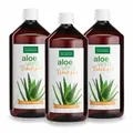 Produktbild: Sanct Bernhard Aloe Vera Drink (3x 1L) Aus dem unverdünnten Aloe Vera Saft frischer Pflanzen | Trinkgel von der Barbadensis Miller Pflanze | Höchste Qualität | Naturprodukt | Made in Germany