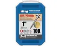 Produktbild: Kreg Pocket-Hole Schrauben 25 mm, Verzinkt, Maxi-Loc, Grobgewinde - 100Stk.