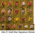 Produktbild: Topps UEFA EURO 2024 Germany - alle 21 Gold Signature Sticker komplett