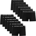 Produktbild: ANTONIO ROSSI Herren (12er-pack) Herren-boxer-hipster Fitted Boxer Hipsters, Schwarz, L EU