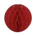 Produktbild: 1 Wabenball 20cm // Wabenkugel Honeycomb Hänge Deko Ballon Laternen Aufhänger Waben Bälle Papier Pompons Dekoration Geburtstag Party Hochzeit (weinrot / bordeaux 270)