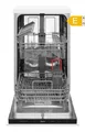 Produktbild: Einbau Geschirrspüler 45cm vollintegriert Edelstahl Aquastopp 49dB E