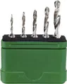 Produktbild: Wiha 28026 Kombigewindebohrer-Set 5teilig metrisch M3, M4, M5, M6, M8 Rechtsschneidend DIN 3126 HSS 1St.