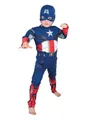 Produktbild: Rubie´s Kostüm Captain America Deluxe - Superhelden Kinderkostüm, Original lizenziertes Kostüm aus dem Film 'Marvel's The Avengers' (20
