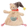 Produktbild: Fehn Schmusetuch Baby Schnuffeltuch mit Bär Köpfchen - Kuscheltuch für Neugeborene - Kuscheltier Spielzeug Stofftier - Plüschtier Stofftuch zum Kuscheln für Babys und Kleinkinder ab 0+ Monaten