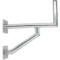Produktbild: PremiumX 60cm Wandhalter Aluminium Wand Montage Winkel Halterung für Satelliten-Schüssel SAT-Antenne zwei Wandplatten