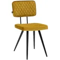 Produktbild: Kick Collection Esszimmerstuhl Gequilteter Samtbezug mit schwarzem Metallgestell – Toby | Kick Collection