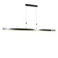 Produktbild: Qazqa Pendelleuchte Lamba, Dimmbar, LED fest integriert, Extra-Warmweiß, QAZQA Hängeleuchte, integrated, Schwarz, Aluminium, Modern