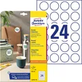Produktbild: AVERY Zweckform Runde Etiketten L3415-10 (240 Aufkleber auf 10 Blatt, zum Bedruc