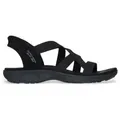 Produktbild: Skechers für Damen. 163460 Reggae Slim Sandalen schwarz (36), Wohnung, Keine, Lässig