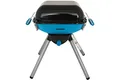 Produktbild: kynast exklusiv Gasgrill Mobil Camping 2in1 Funktion Grillen und Kochen Gas Grill, Blau, 45 x 36 x 49 cm