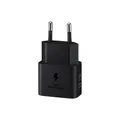 Produktbild: Samsung Schnellladegerät, USB-C, 25W ohne Datenkabel, Schwarz