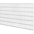 Produktbild: Doppelstabmattenzaun Metall 123 cm x 201 cm Anthrazit
