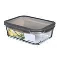 Produktbild: OVEN GLASS Frischhaltedosen Glas mit Deckel | 2L | 25,1 x 18,9 x 8,8 cm | Bor...