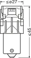 Produktbild: OSRAM 7507DYP-2BL Bulb, reverse light