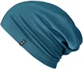 Produktbild: Enter the Complex® Leichte Beanie Mütze, Herren und Damen, Übergangsmütze, Sommer Beanie, Dünne Kopfbedeckung, Baumwolle (Jersey) L/XL, Petrol Blue