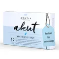 Produktbild: Arktis BioPharma Arktibiotic® Akut Probiotika in Apothekenqualität 10 Kapseln – Während & Nach Antibiotika – 4 Stämme, Vegan, Apothekenqualität – Reise Probiotika mit Saccharomyces boulardii & Zink