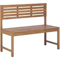 Produktbild: Beliani Gartenbank, Hellbraun, Holz, 110x92x40 cm, Gartenmöbel, Gartenbänke