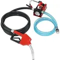 Produktbild: VEVOR Dieselpumpe 1/4 PS Heizölpumpe DC 12 V Kraftstoffförderpumpe 8m Förderhöhe 3m Saughöhe Selbstansaugend Automatik-Zapfpistole 4m Auslassschl