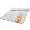 Produktbild: sleepling Bettdecke Silverplus 155x220 cm, Steppbett Anti Bakterien, Decke Made in EU, Ökotex 100, Waschbar 60 Grad, Steppdecke 100% feine Mikrofaser
