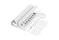 Produktbild: relaxdays Kabelkanal für Schreibtisch 2er Set (Set, 2-St., 2er), weiß