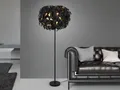 Produktbild: Reality Leuchten Stehleuchte LEAVY DH 70x180 cm schwarz Stehlampe Leseleuchte