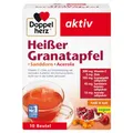 Produktbild: Doppelherz Heißer Granatapfel Sanddorn Acerola - Vitamin C und Zink zur Unterstützung der normalen Funktion des Immunsystems - heiß und kalt - vegan - 10 Beutel