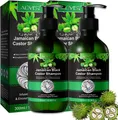 Produktbild: Shampoo Kopfhaut Pflege Haarwachstum gegen Haarausfall Schwarze Rizinusöl Vegan, 2x 300ml
