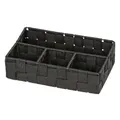 Produktbild: Wenko-Wenselaar GmbH & Co. KG WENKO Adria Organizer Adria, klein, Unterteilt in 4 Fächer, Maße: 26 x 6,5 x 17 cm, Farbe: Schwarz 20976100