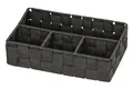 Produktbild: WENKO Organizer Adria Klein Schwarz 4 Fächer - 4 Fächer, Polypropylen, 26 x 6.5 x 17 cm, Schwarz
