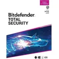 Produktbild: Bitdefender Antivirensoftware Total Security, Vollversion, PKC, 5 Geräte, 1,5 Jahre, deutsch
