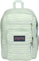 Produktbild: JanSport Big Student Schulrucksack im 70er-Jahre-Stil, Space Dye, frische Minze, Creme, gestreift