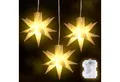 Produktbild: Salcar LED-Lichterkette 3D LED Weihnachtsstern Beleuchtet LED Explodierende Sterne 3er/6er, 3D Leuchtstern Weihnachten Fenster Outdoor Weihnachtsdeko Warmweiß