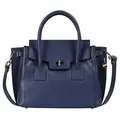 Produktbild: Florence Leder Tasche Damen Handtasche jeansblau 8x30x22cm OTF848B4 - Blau