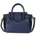 Produktbild: Florence Damen Handtasche Leder Tasche jeansblau OTF848B4