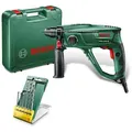 Produktbild: Bosch Home & Garden Bohrhammer PBH 2100 RE, 230 V, max. 2300 U/min, inkl. 6-tlg. Bohrer-Set grün|rot