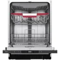 Produktbild: homeX DWFI601444C Geschirrspüler – 60 cm vollintegriert, 14 Maßgedecke, 8 Programme, Energieklasse C, AquaStop, Besteckschublade, 44 dB, AutoDoor, Bodenbeleuchtung, Silber