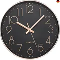 Produktbild: ACCSHINE Wanduhr Ohne TickgeräUsche Lautlos 30cm Modern Quarz Groß Batterie B
