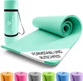 Produktbild: World Fitness Fitnessmatte Yamuna - 183 x 61 x 1,5 cm - Türkis