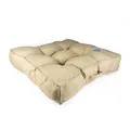 Produktbild: duvoplus, Quadratisches Kissen Quadri, 86 x 86 x 18 cm, Beige, für Bett/Korb/Sofa/Tipi, Beige/Hund