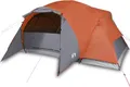 Produktbild: vidaXL Familienzelt mit Belüftung 8 Personen Orange Wasserdicht